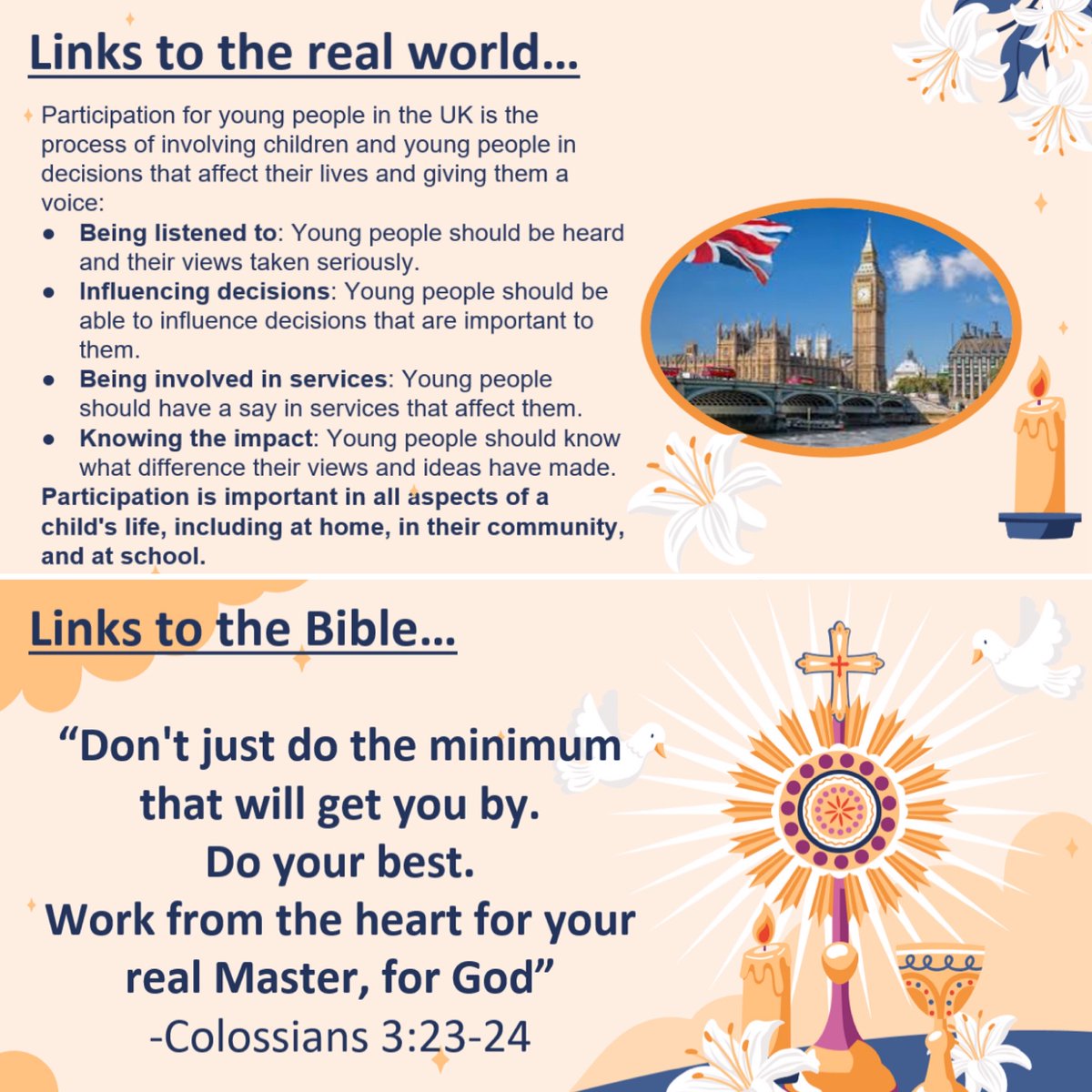 HolyTrinityCol's tweet image. ✝️Catholic Word of the Week: Participation.
Faith isn’t passive. Join in, give, sing, serve, love. 💒 #Participation