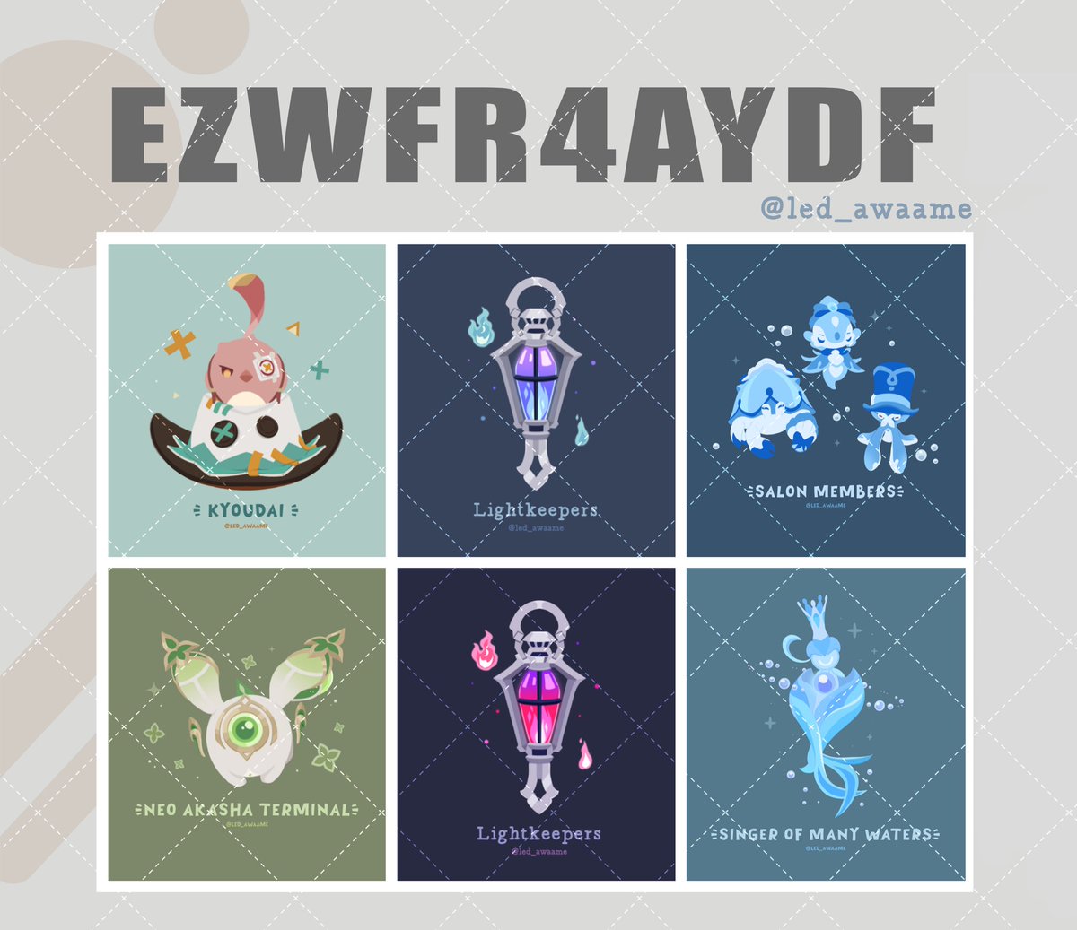 led_awaame's tweet photo. 要望ありましたので〜

『EZWFR4AYDF』
ローソン・ファミリマート(~2025/11/14まで)

写真・シールプリント推奨です
良ければどうぞ！(*˙˘˙)ﾉ https://t.co/D6cDjt5Ee4