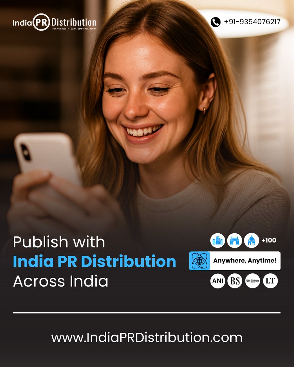 distribution_pr's tweet image. Publish across India’s top news &amp;amp; digital platforms.

Build influence. Attract opportunities. Amplify your brand.

Visit IndiaPRDistribution.com to get started.

#IndiaPRDistribution #PressReleaseIndia #PRAgencyIndia #MediaCoverage #BrandVisibility