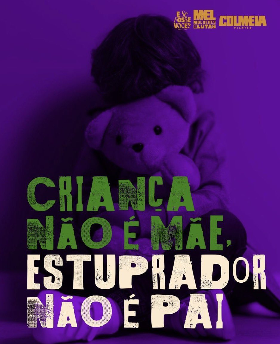 monica_benicio's tweet photo. CRIANÇA NÃO É MÃE, ESTUPRADOR NÃO É PAI! 

Na hora da eleição a direita faz discurso de proteção às crianças, às famílias e à vida.

Na hora de trabalhar, barbarizam: criminalizam as vítimas, querem sangue e mais sangue.

É sempre a defesa do terror. 

CRIANÇA NÃO É MÃE, ESTUPRADOR NÃO É PAI!