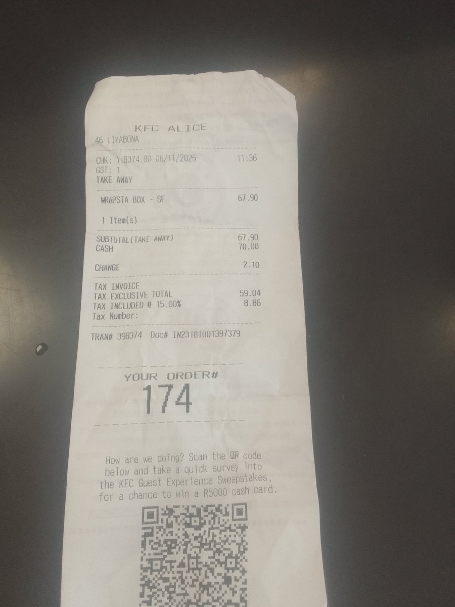 Raj_Da_One's tweet photo. @KFCSA the Alice store lately you don't get your normal drink instead they suggest that u buy another meal that wich is not same price with the 1 you bought https://t.co/Mom8RB7XzO