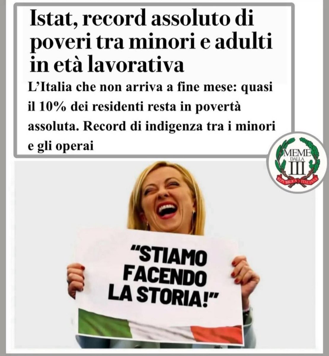 La storia del fallimento #governoMeloni