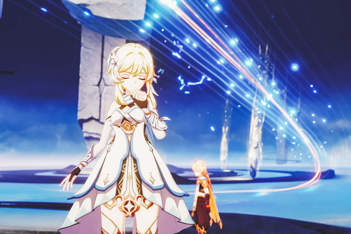 yabamaxx's tweet photo. 空、蛍
#Aether #Lumine 
#原神写真部 https://t.co/2biRY9ucBj