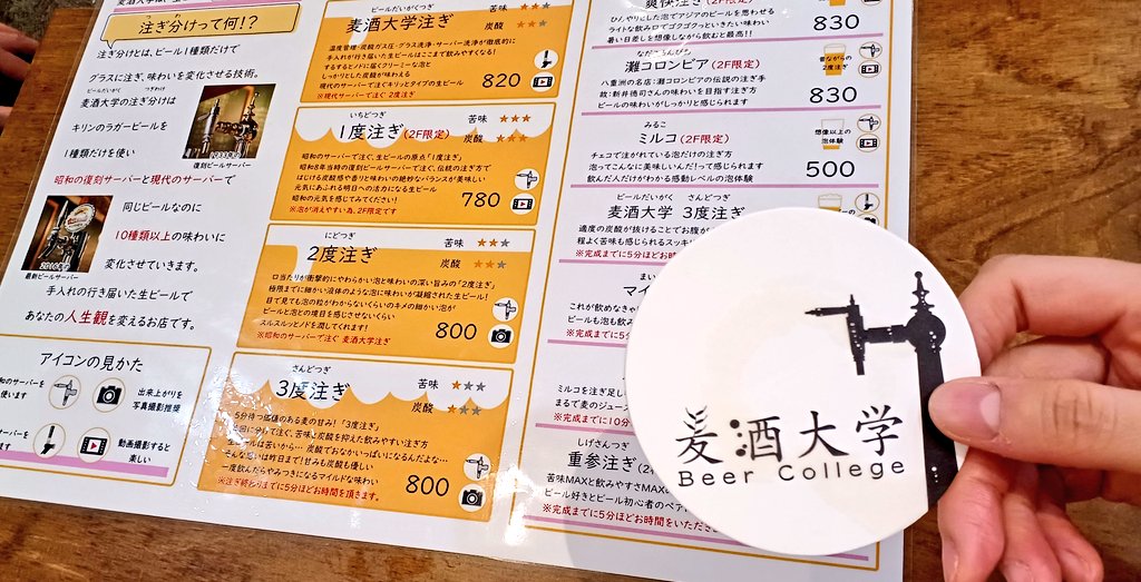 麦酒大学入学しました…！！！

…ビール好きな人…ビール秒でのんでしまうから…気を付けた方がいい…とてもうまい…(とてもうまい)