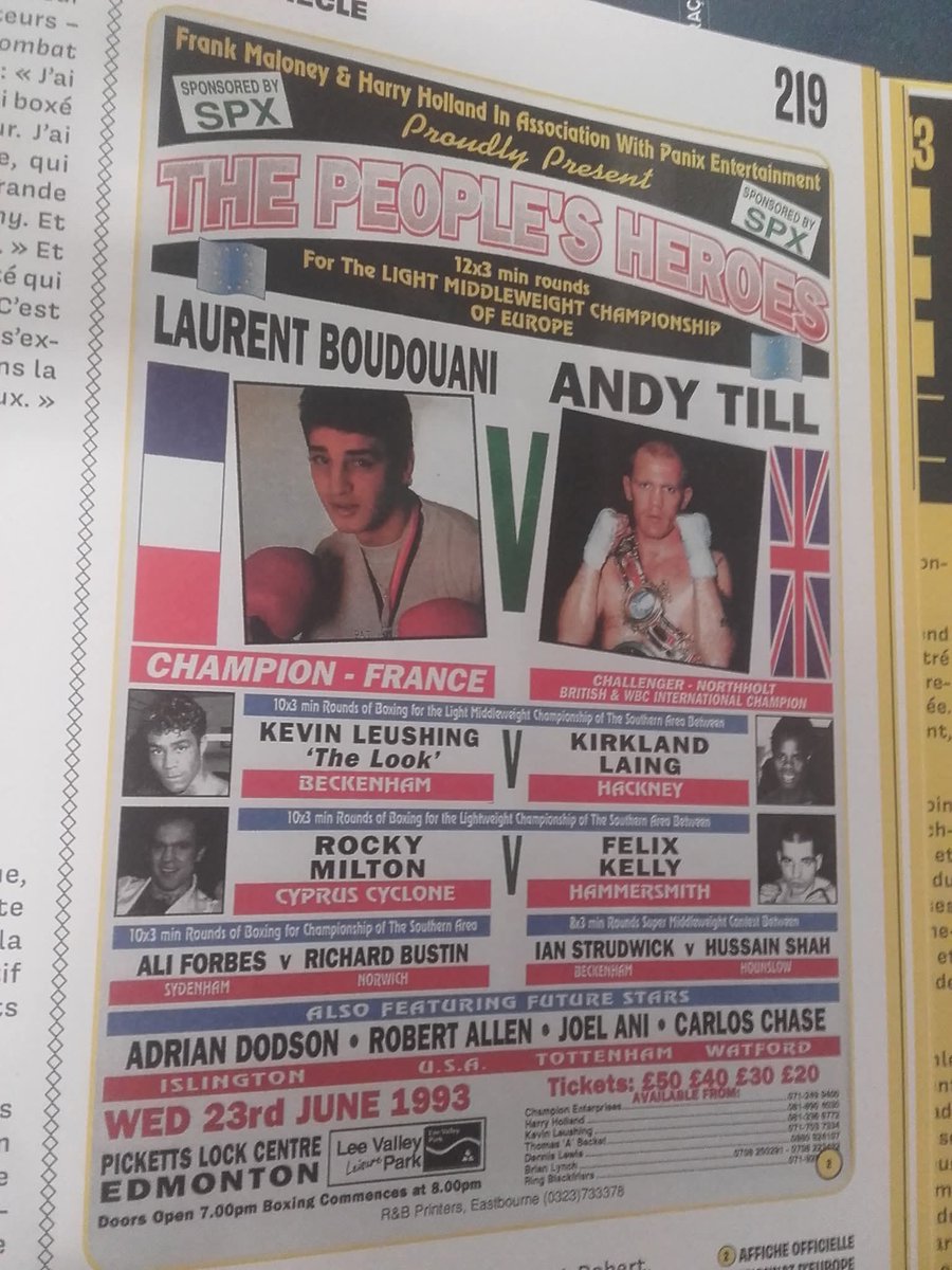miguel_brouard's tweet photo. C'est bientôt les fêtes de Noël je vous conseille Le grand livre de la boxe de Mr Jean-Philippe lustik mon fiston me l'a offert #boxe #boxeo #boxing @WBCBoxing @ringmagazine #ffboxe 😀🤙🏼🎅🏼🎄🎁🥊🌎🌏🌍 https://t.co/GToiI1HTs2
