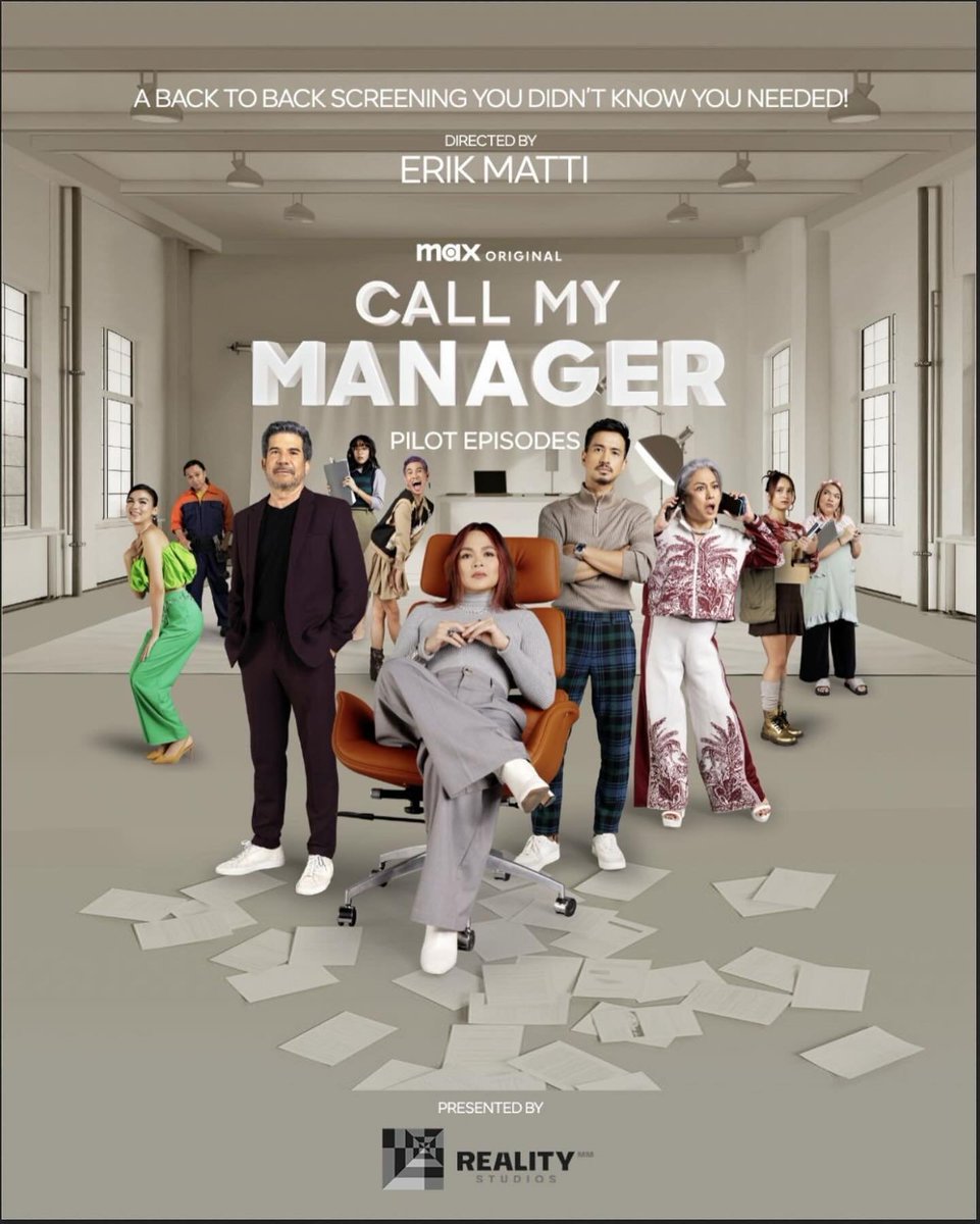 cbo_channel's tweet photo. The first two episodes of Max original 'Call My Manager' will be screened on November 15-16 at #QCinema2025.

Directed by Erik Matti, the upcoming series stars Judy Ann Santos, Edu Manzano and RK Bagatsing. https://t.co/4KV7oEpgRD