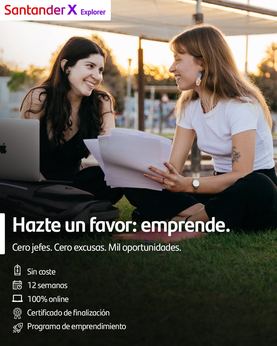 TGNImpulsa's tweet image. 🙌 Si tens una idea, una passió o un projecte amb potencial, aquest és el moment de fer el pas. 👉 Amb el Programa Explorer tindràs 12 setmanes per transformar la teva idea en impacte real.
📌 Col·labora @universitatURV i @SantanderX.
 ➡ tinyurl.com/4n64ksrd