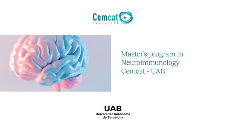 🎓 REGISTRATIONS NOW OPEN!
Join the 19th Edition of the Master’s in Neuroimmunology 🧠 — 100% online, starting February 2026.
 👨‍⚕️Primarily for neurologists, but open to all medical doctors interested in neuroimmunology
📘 60 ECTS | Limited spots
🏆UAB-specific degree with