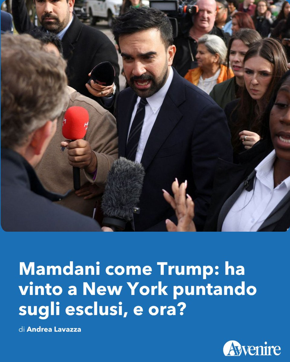 Avvenire_Nei's tweet image. La cosa più facile da fare, a poche ore dal voto per la poltrona di sindaco a New York, è sopravvalutare il significato e la portata politica della vittoria di Zohran Mamdani. Certo, il nuovo primo cittadino della Grande Mela, con i suoi 34 anni appena compiuti, sarà il più…