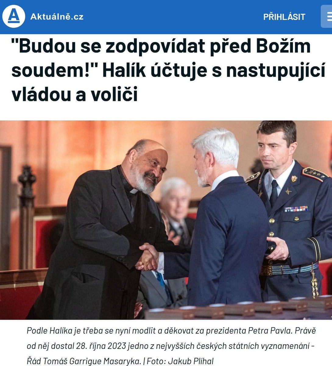 Evidentně podle vysokoškolského učitele Halíka si lidé, jako v Rakousku-Uhersku, už nemohou volit koho chtějí a říkat, co si mysli. Profesor Halík přiznává, že posledních 36 let bylo jen trnitou cestou od totality k totalitě. Odkaz 17. listopadu? Držte huby a krok!