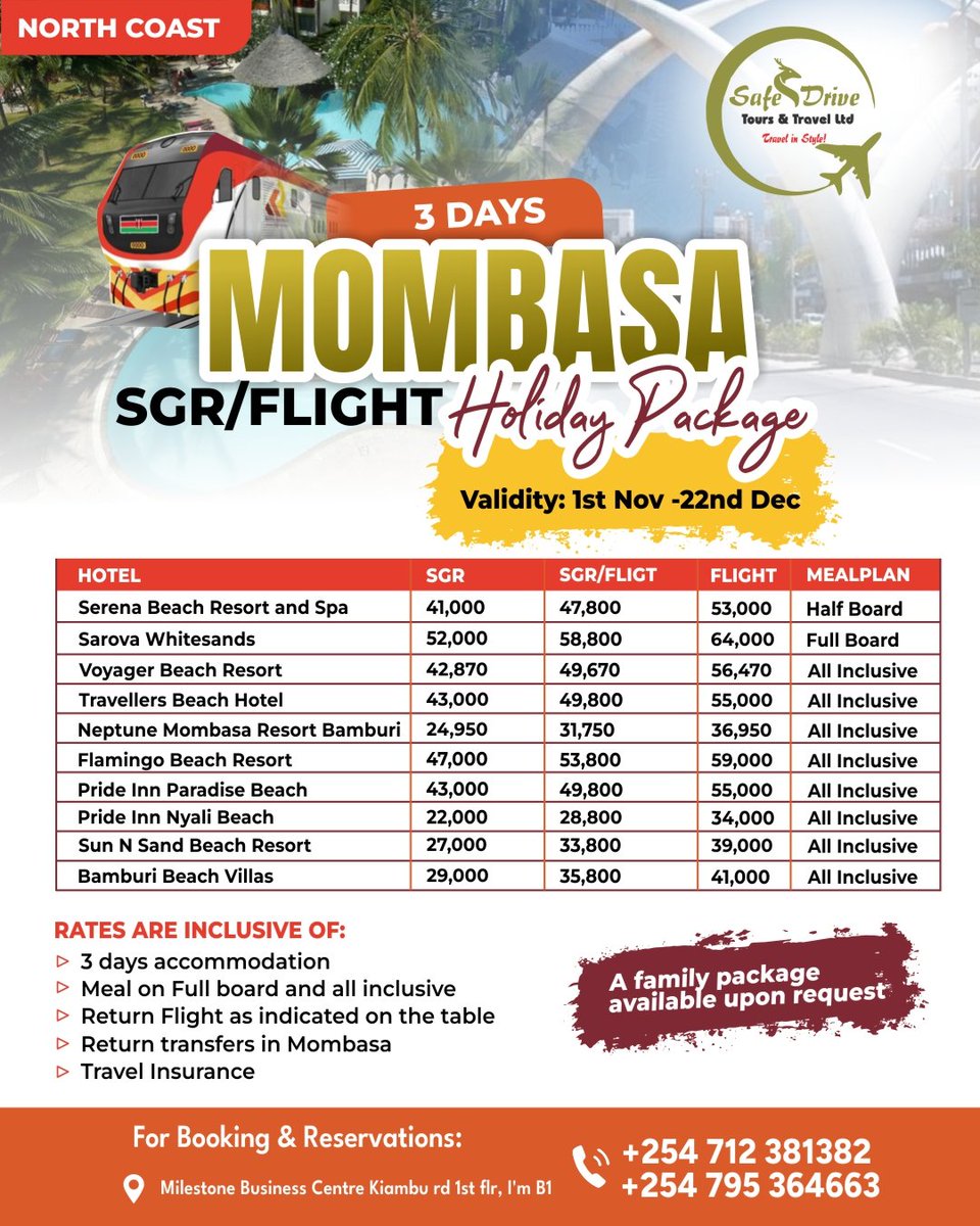 North Coast escape! 🌴 Off-season deals with @SafeDriveTours from Nov 6 - Dec 22. Book your adventure now! #NorthCoast #TravelDeals #OffSeason