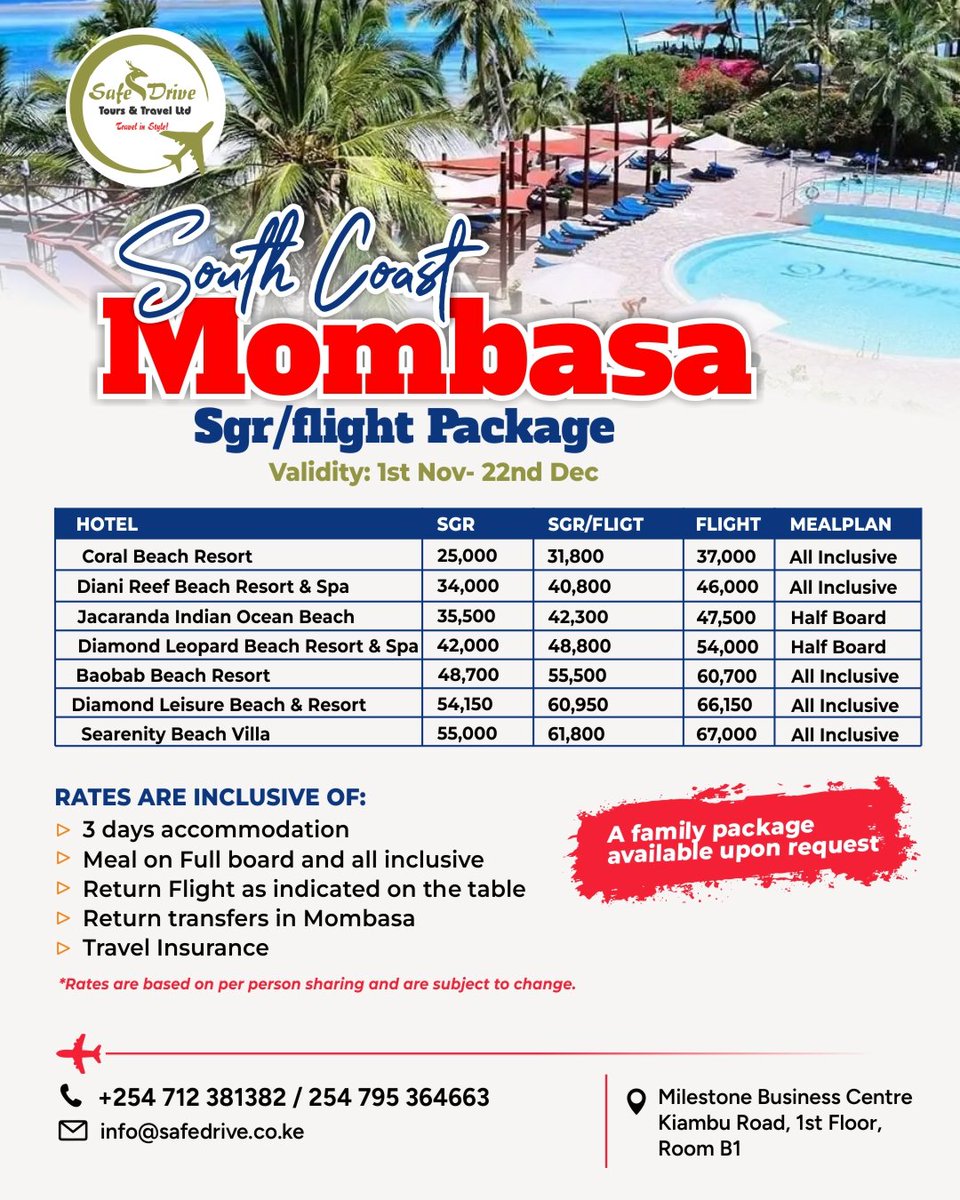 South Coast Coast escape! 🌴 Off-season deals with @SafeDriveTours from Nov 6 - Dec 22. Book your adventure now! #NorthCoast #TravelDeals #OffSeason