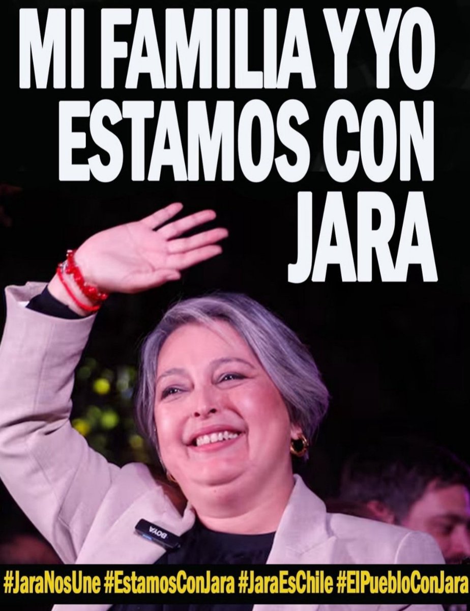 #JaraPresidenta 
#JaraEnPrimeraVuelta