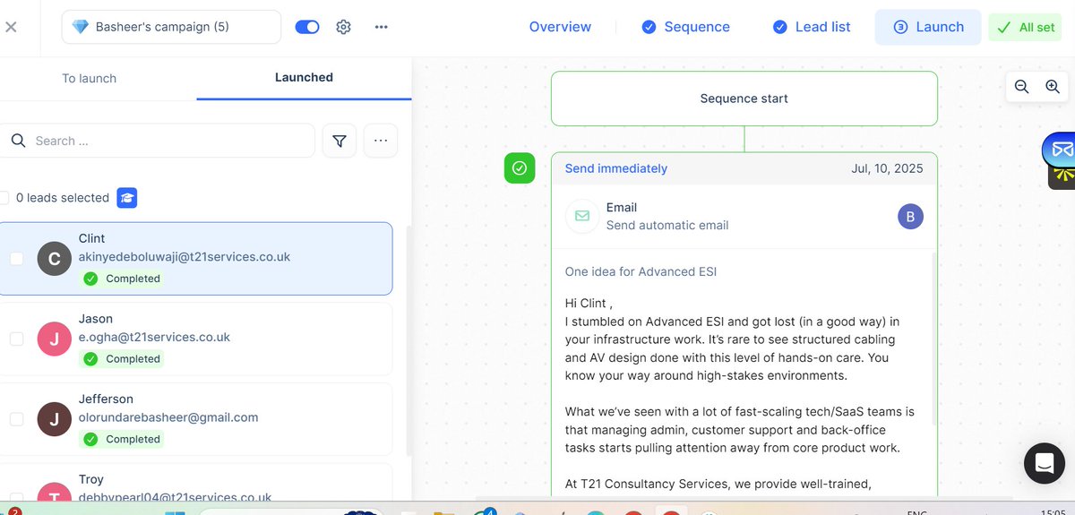 BASHOLORUNDARE1's tweet image. The mistake that killed my cold emails?
Trying to say everything in one message.
Then I simplified:
✅ Short intro
✅ One-line offer
✅ Clear CTA

Instant lift in replies.
In outbound, clarity converts.
#ColdEmailTips #LeadGen #Sales