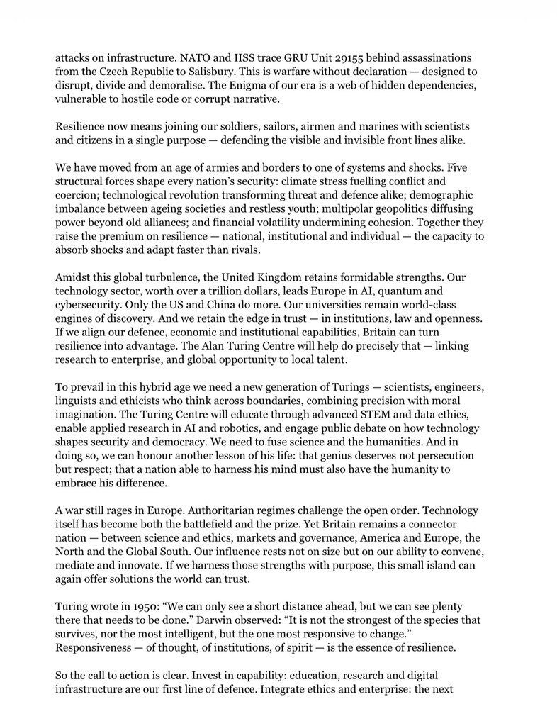 marksedwill's tweet image. 2026 is 100th anniversary of Alan Turing starting as a pupil at Sherborne School. I spoke at the official launch of a project to create a #TuringCentre in the heart of Sherborne as a bold new space for education, start-ups and the next generation of digital pioneers.