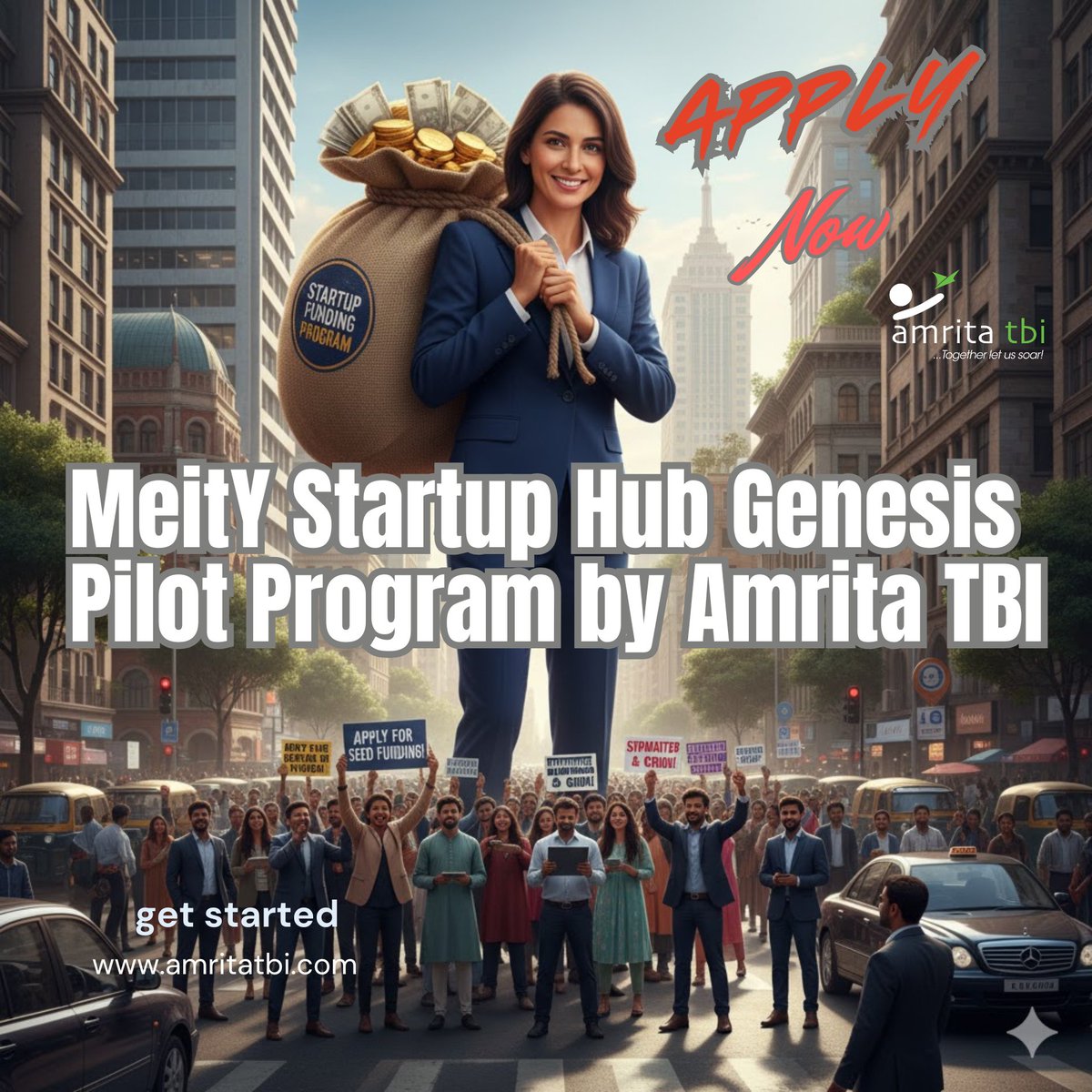 Apply now for the MeitY Startup Hub Genesis Pilot Program by Amrita TBI.
Deadline: November 8, 2025

#GenesisPilotProgram 
#StartupFunding #JanaNayagan