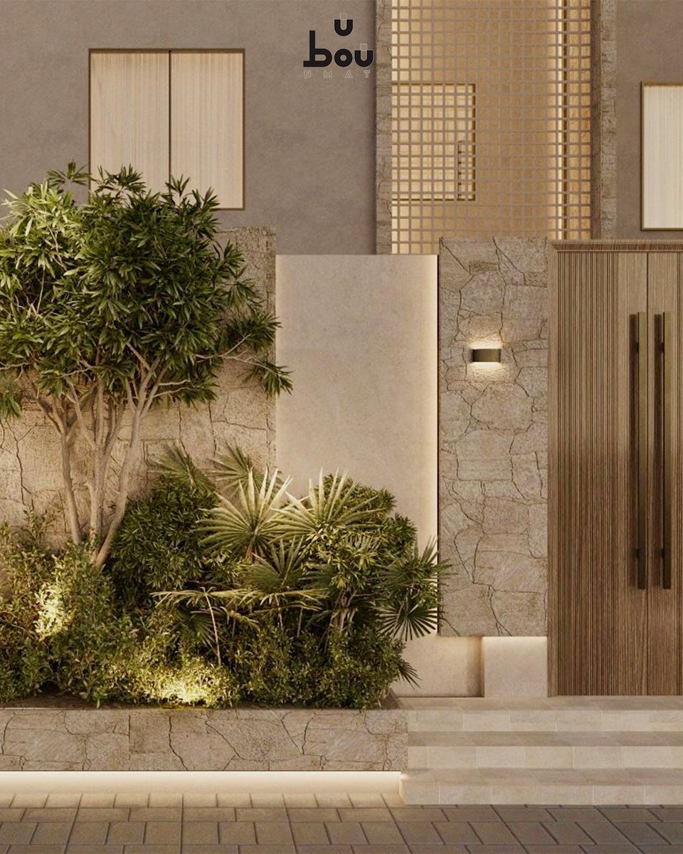 في نمط، نؤمن بأن الواجهة هي أول انطباع يعبّر عن روح المكان وهوية الساكن.

اعتمدنا في هذا المشروع على ألوان هادئة مستوحاة من الطبيعة، وإضاءة جانبية دقيقة تُبرز جمال المواد وتمنح الإحساس بالترحاب والسكينة.

كل تفصيلة في الواجهة تم تصميمها بعناية لتجسّد رؤية نمط في خلق مساحات تنبض