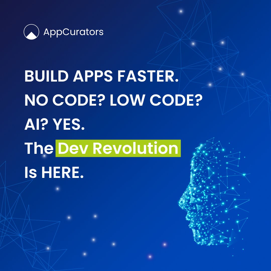 App_Curators's tweet image. The development landscape is transforming! By 2026, 75% of new enterprise apps will leverage Low-Code and No-Code platforms, supercharged by AI-Assisted Development. This shift is democratizing creation, allowing anyone to build solutions faster than ever.