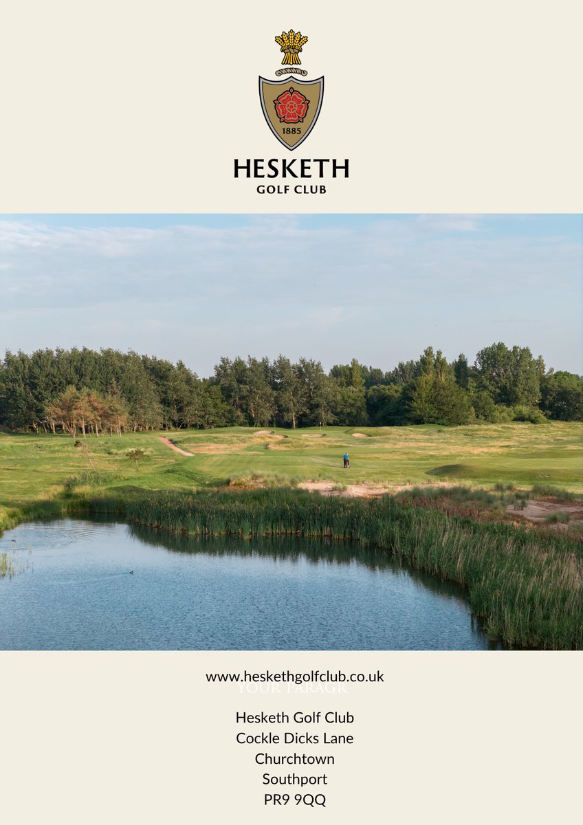 Hesketh Golf Club require a full time experienced Assistant Greenkeeper to join our Greenkeeping team to assist the team in providing a first class Golf Course to its members and visitors.

#HeskethGC #greenkeeper #greenkeeping #bigga