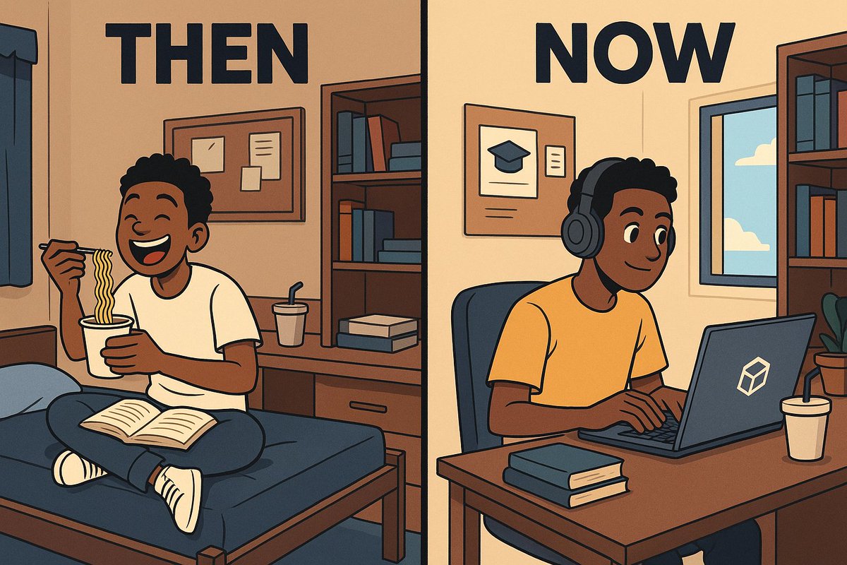 Throwback Thursday 😅🎓

Uni days were something else! We used to survive on vibes, noodles, and last-minute miracles before exams 😭. 

No Web3, no tech tools, just pure hustle and big dreams.

Now look at how things have changed…

With platforms like <a href="/OlympusInsights/">OLi by Olympus Insights</a>, a uni