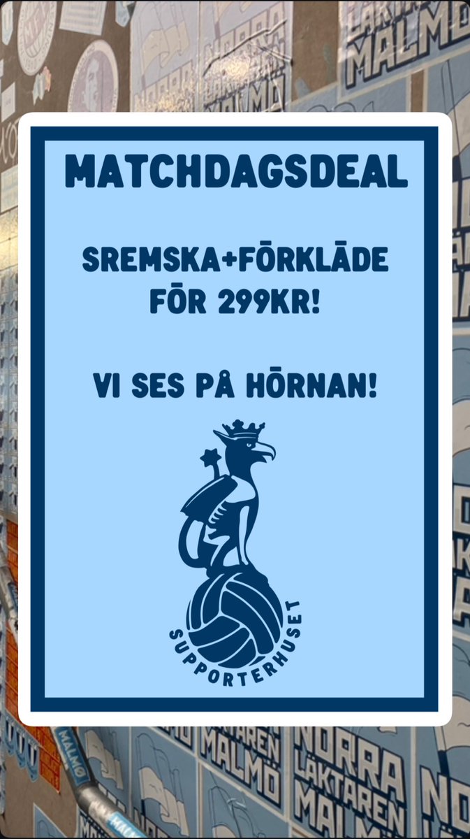 Supporterhuset's tweet image. 🌭