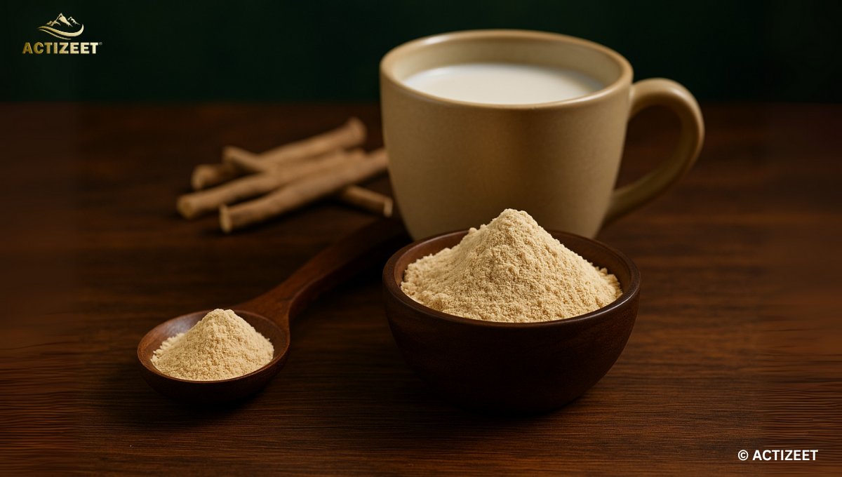 actizeet's tweet photo. 😴 How Much Ashwagandha Powder for Sleep: The Ayurvedic Way to Rest Deeply 🌿

You lie down at night, but your mind won’t stop racing—thoughts, worries, and screens keep you awake long after midnight. You wake up tired, drained, and restless. But what if nature could help you sleep peacefully again?
That’s where Ashwagandha, the legendary Ayurvedic herb, becomes your nightly companion. Known as the “King of Adaptogens,” Ashwagandha helps calm your mind, reduce cortisol (the stress hormone), and prepare your body for deep, restorative sleep.

But the real question is—how much Ashwagandha Powder should you take for sleep?
🌿 The Ideal Dosage (According to Ayurveda):
✅ Take 1 teaspoon (3–5 grams) of ACTIZEET Ashwagandha Powder with warm milk or water about 30–60 minutes before bedtime.
✅ You can mix it with a little honey or ghee for better absorption.
✅ Use consistently for at least 2–3 weeks to experience deeper, longer sleep cycles.

💚 Why It Works:
• Reduces Stress & Anxiety – Calms your nervous system naturally.
• Balances Hormones – Helps regulate cortisol and improves rest quality.
• Improves Sleep Quality – Promotes deep, rejuvenating rest.
• Boosts Morning Energy—You wake up refreshed, not groggy.

Each spoon of ACTIZEET Ashwagandha Powder is 100% pure, sun-dried (Surya Taapi), and lab-tested, ensuring the full potency of nature’s most powerful sleep tonic.
Because real sleep doesn’t come from pills—it comes from balance, calm, and ancient Ayurvedic care.

✨ Sleep Deep. Wake Energized. With ACTIZEET Ashwagandha Powder.
🛒 Available now at https://t.co/aakT524mU0

#HowMuchAshwagandhaPowderForSleep #ACTIZEET #AshwagandhaPowder #AyurvedicWellness #NaturalSleepRemedy #AyurvedaIndia #PureHerbs #StressRelief #BetterSleepNaturally #HolisticHealing #CalmMindBetterSleep