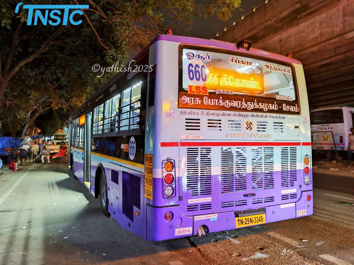tnstcbus's tweet image. #Newroute_Alert 🚨
த.நா.அ.போ.க சேலம் (தருமபுரி மண்டலம்)
TNSTC Salem (Dharmapuri Region)
Brand new pair (2 Buses) of Interstate ULE bus🚍

Route Details: 666 LSS 
#INTERSTATE
ஓசூர் - அத்திப்பள்ளி
Hosur - Attibele 
ಹೊಸೂರು - ಅತ್ತಿಬೆಲೆ

(1/2)