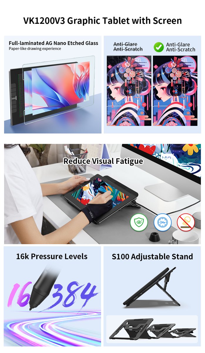 Go Ignite. Create Boldly with the VK1200V2! 🎨
- 11.6" vivid display
- 16K pen pressure
- Easy start, affordable

Ready to draw like a pro? 💻🖊️

#VEIKK #VK1200V2 #DigitalArt #DrawingTablet