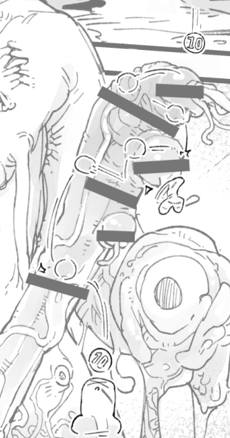 黒ベタで駄菓子屋さんの10円ゲームできた 