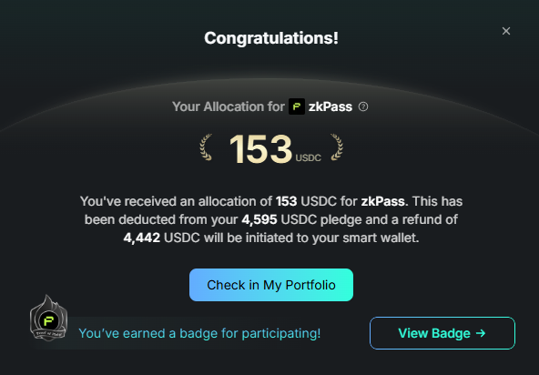 About expected what I received from the <a href="/KaitoAI/">Kaito AI 🌊</a> pledge for <a href="/zkPass/">zkPass</a>.