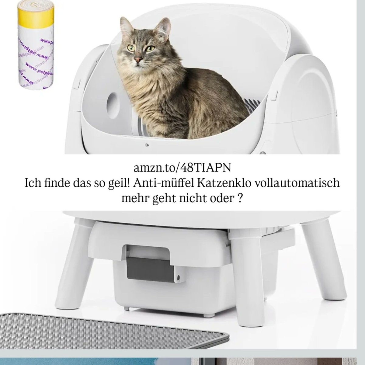 brettermacher's tweet image. amzn.to/48TIAPN
Eine Geschenkidee mit der man Katzenliebhabern eine riesige Freude machen kann und der Katze auch!