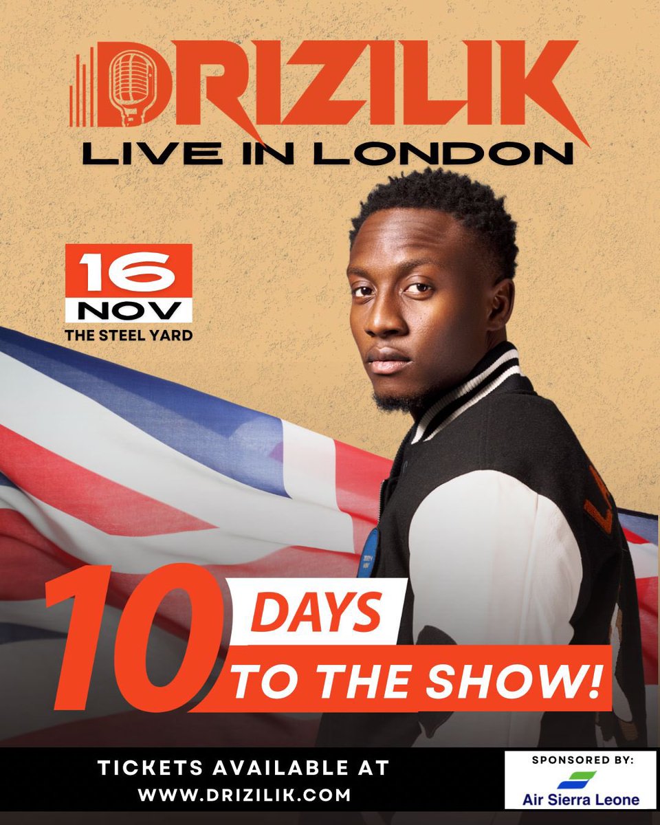 Krio Fusion is in London! 

Km leh we go 👉🏾 thesteelyard.london/event/drizilik…