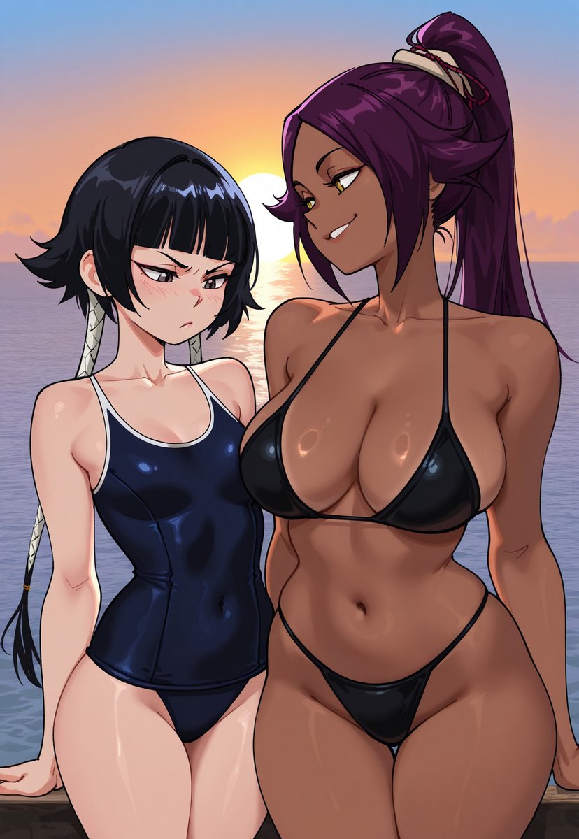 Dis_PenserAI's tweet photo. Suì-Fēng &amp; Yoruichi | Bleach https://t.co/6Cg7bt7J5m