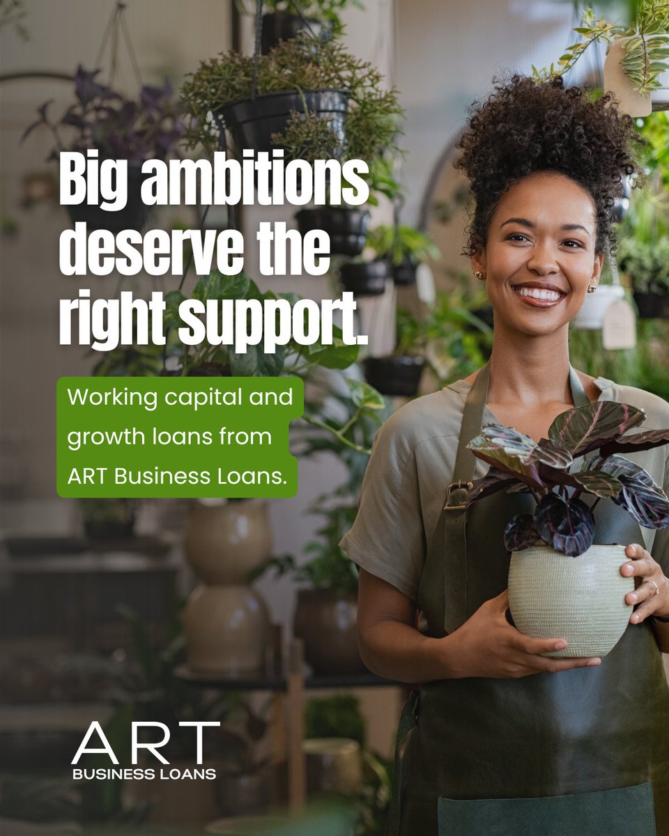 Big ambitions deserve the right support.

ART Business Loans, flexible funding up to £250,000, accredited under the Growth Guarantee Scheme.

#BusinessGrowth #WorkingCapital #SMEGrowth #BusinessFunding #UKBusiness #FinanceSupport #GrowthGuaranteeScheme