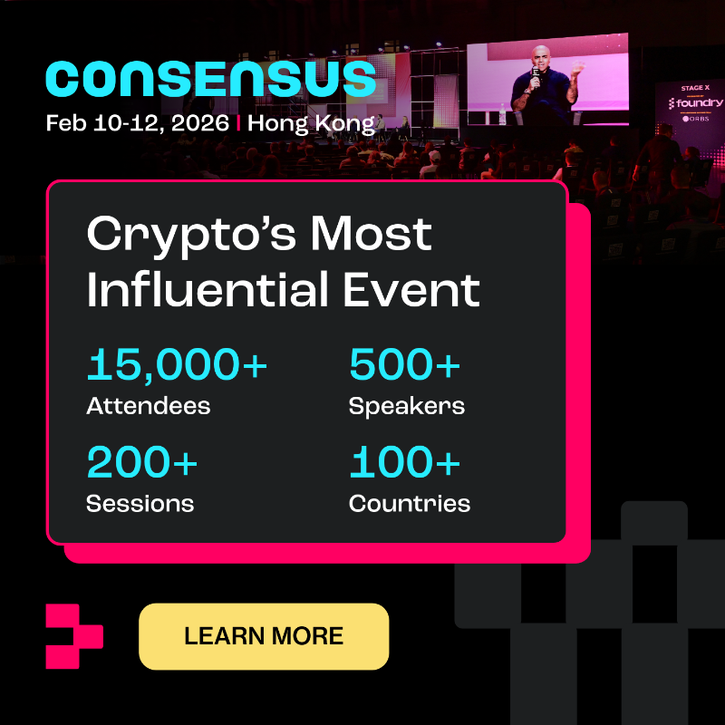 CoinDesk's tweet photo. For over a decade, Consensus has been the "gathering of the tribes." Now in Hong Kong, it unites the global crypto community. See why the industry's best gather here to learn, connect, and shape the future of finance. Join them—register now for Consensus Hong Kong 2026.