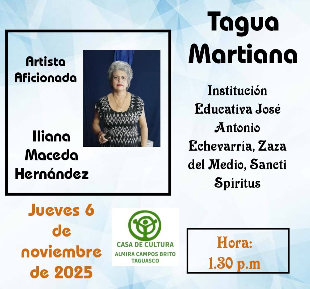 LuisOrland50549's tweet image. Un homenaje digno a nuestra ARTISTA desde #Taguasco #CulturaTaguasco 
#CasasDeCulturaSS
#CulturaEspirituana
#SanctiSpíritusEnMarcha
#LaCulturaEnBuenasManos