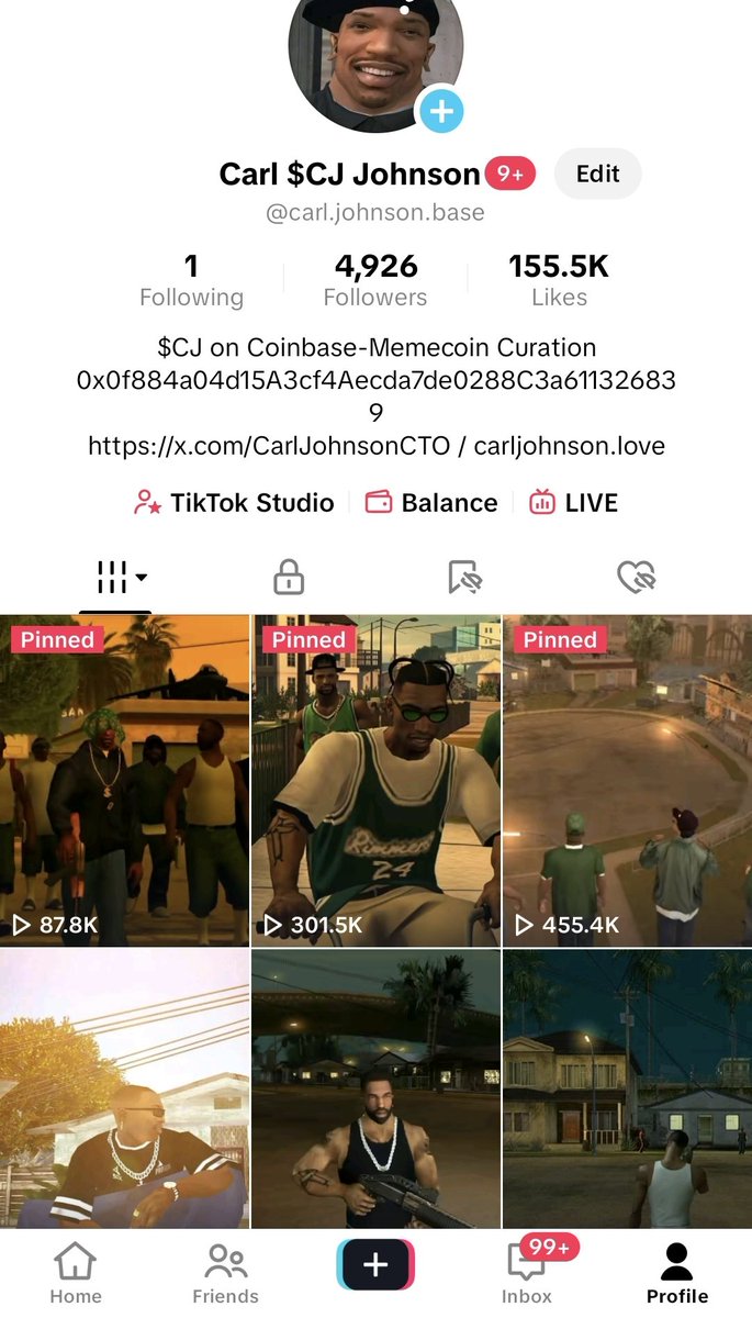 basedraggedyman's tweet image. We started posting to the @CarlJohnsonCTO TikTok at the beginning of Oct 25

-no paid promos/ads
-no "numba go up" hype
-all content created by $CJ cto

-1.4mil views overall
-156k total likes
-10k profile views

tiktok.com/@carl.johnson.…

But wait!  There's a lot more 👇

1/9