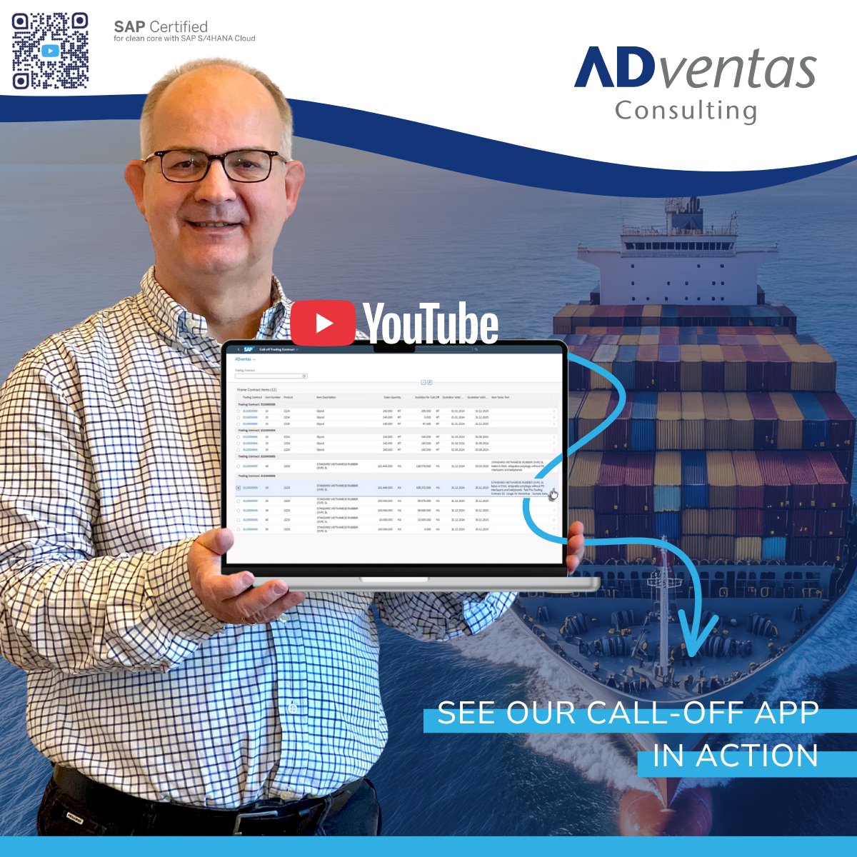 peter_langner's tweet image. Boost transparency and efficiency in your call-off processes with our ADventas Call-Off App 🚀

→ Maximum clarity and control
→ Easy to customize
→ Ready for every environment – today and tomorrow.

Watch our ADventas Call-Off App in action on YouTube and see how it can…