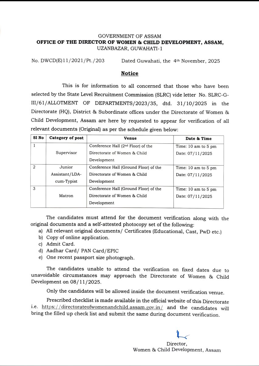 Directorate of Women & Child Development, Assam tweet media