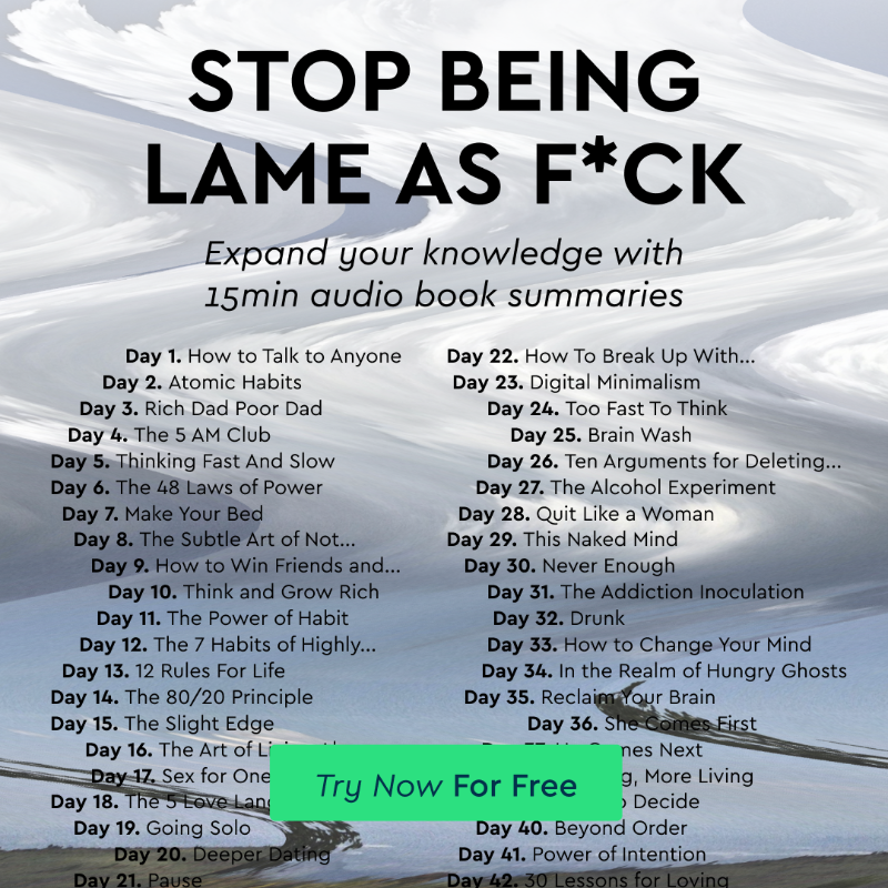 blinkist's tweet photo. Thousands swear by the tips to be more interesting. I gave it a go to see what all the fuss was about.

Has any of the books on the list helped YOU improve your life? Comment below!