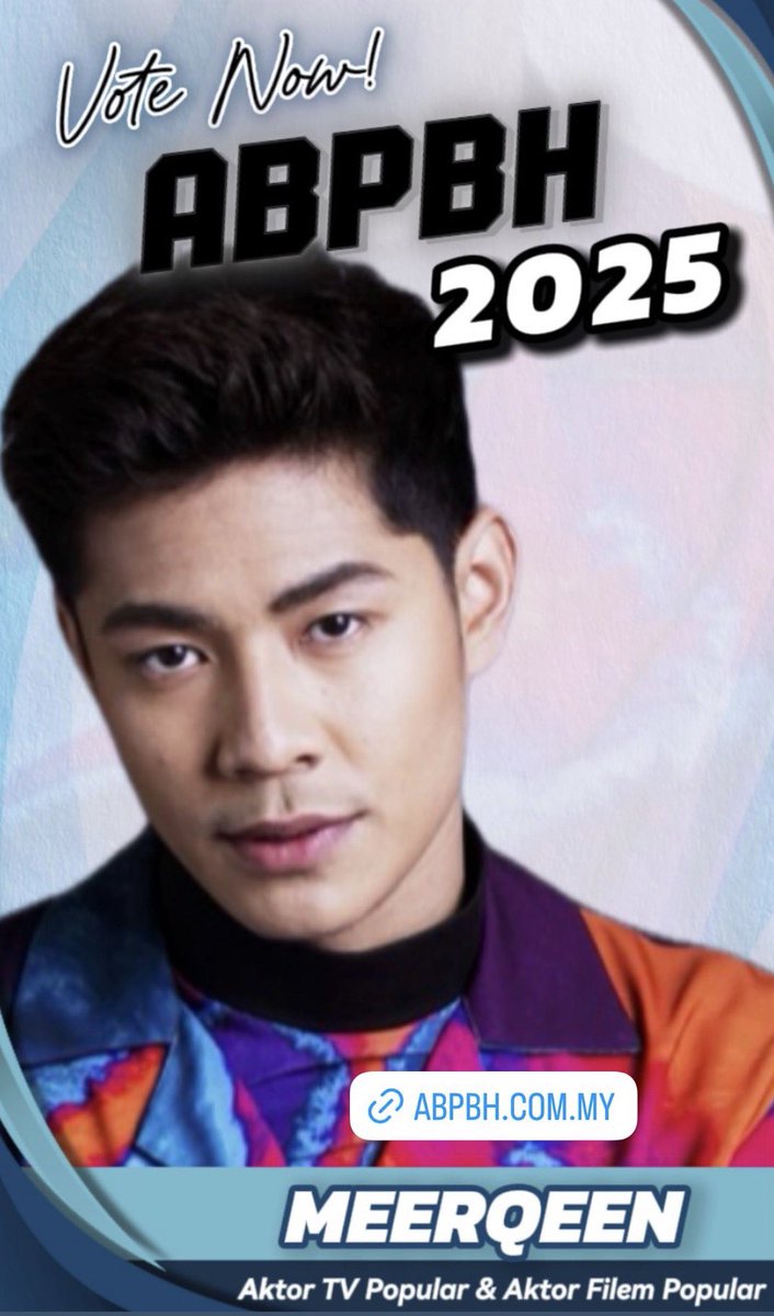 TRHT_LilyLove's tweet photo. ABPBH 2025 🔥 

Mark your calendars! 🗓️ Top 10 voting ends on 17 November 2025 — let’s go all out till the last day!

Meerqeen 
Category: 
• Aktor TV Popular 
• Aktor Filem Popular 

Evertts Gomes 
Category: 
• Artis Baharu Lelaki Popular 

Link : https://t.co/lPwJOVdks7 https://t.co/t3uSf1DpXB