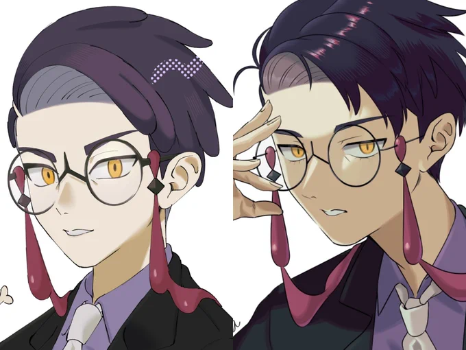 ←二週間前 昨日→ 右のは自分絵に寄せたのもあるけどそれでも絵に成長を感じる