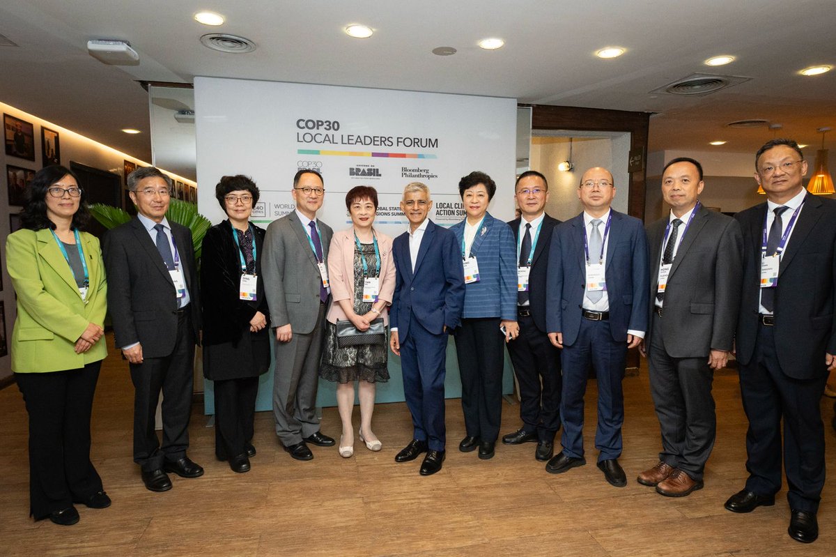 MayorofLondon's tweet photo. From London to Lagos; Beijing to Bogota; Dhaka to Accra - cities are stepping up, taking the bold action this moment demands of us.

At the C40 World Mayors Summit, I joined mayors from around the world to learn and share how cities are leading the way towards a greener future. https://t.co/PrvFKySLCU