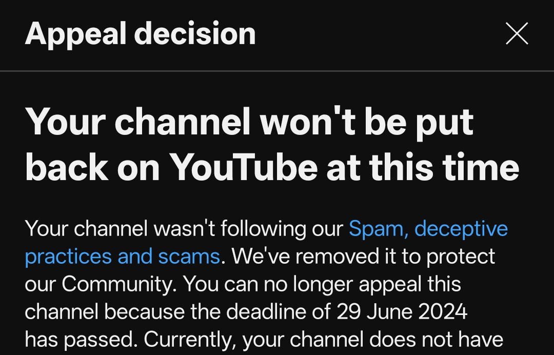 AptCreatio52713's tweet photo. Dear @TeamYouTube My recent channel was terminated under YouTube's Circumvention Policy.Since my older channel,deleted about two years ago,is likely unrecoverable due to the time elapsed,I need to focus on what steps I can take now to appeal and try to get back my recent channel. https://t.co/MWS0fsax07