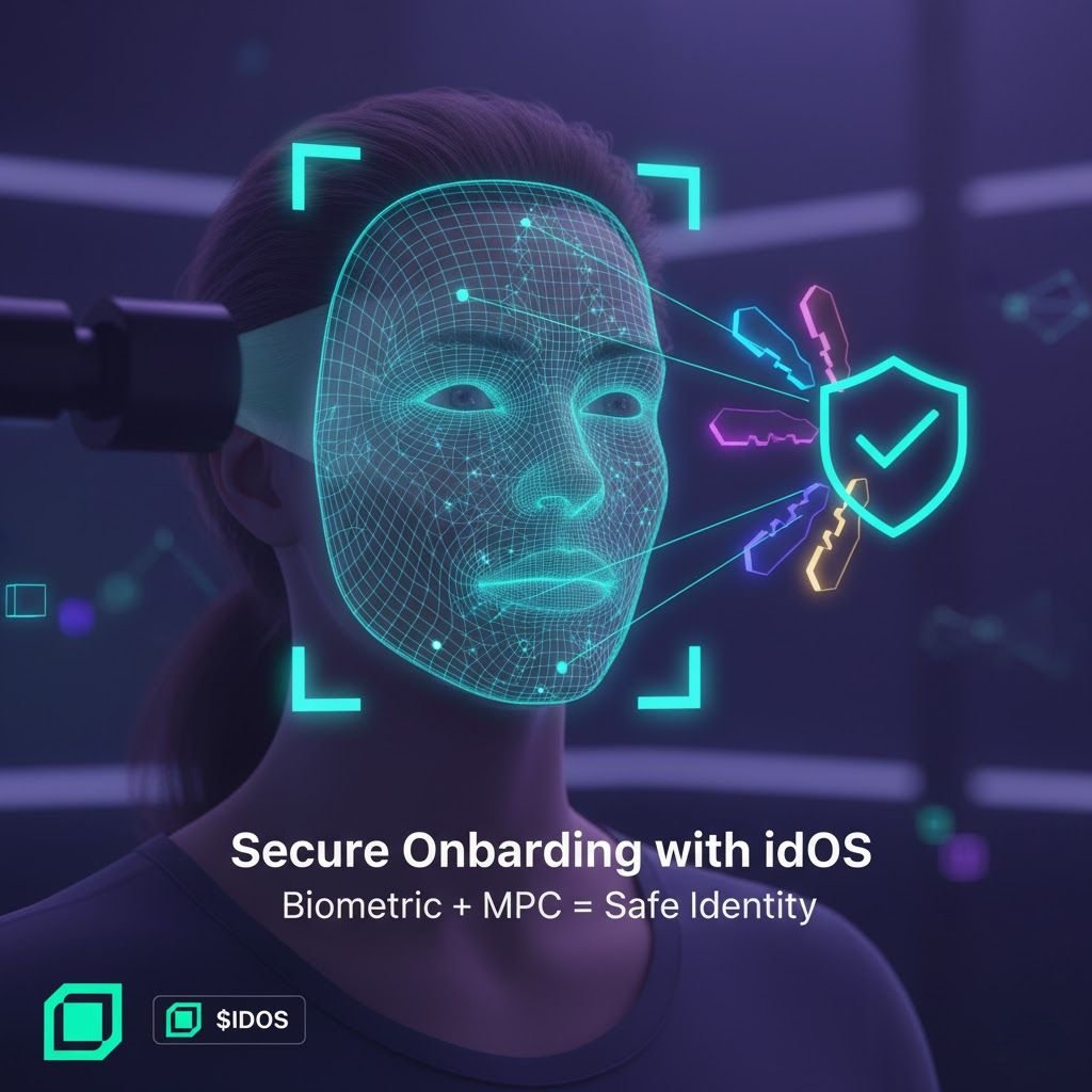 YapperWeb3's tweet image. 🛡️ Secure onboarding made simple!

@idOS_network $IDOS makes identity verification effortless with biometric liveness checks, MPC key tech, and full self-custody - no heavy hardware, just fast, private, and secure access across Web3 🌐✨

#idOS #Quacks #Blockchain