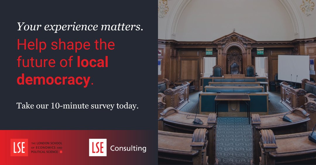 Are you a current or former councillor?
Your experience matters! Share your experiences for our research with <a href="/LGAcomms/">Local Government Association (LGA)</a> (Local Government Association) to help strengthen local democracy.
✅ 10-minute survey
✅ Anonymous &amp; confidential
Take part now: lse.eu.qualtrics.com/jfe/form/SV_5d…