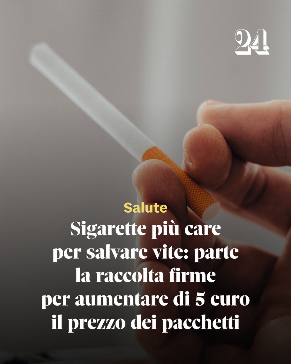 sole24ore's tweet image. 🔸 Per saperne di più, leggi l&apos;articolo: ilsole24ore.com/art/sigarette-…

#sigarette #fumo #prezzo #salute