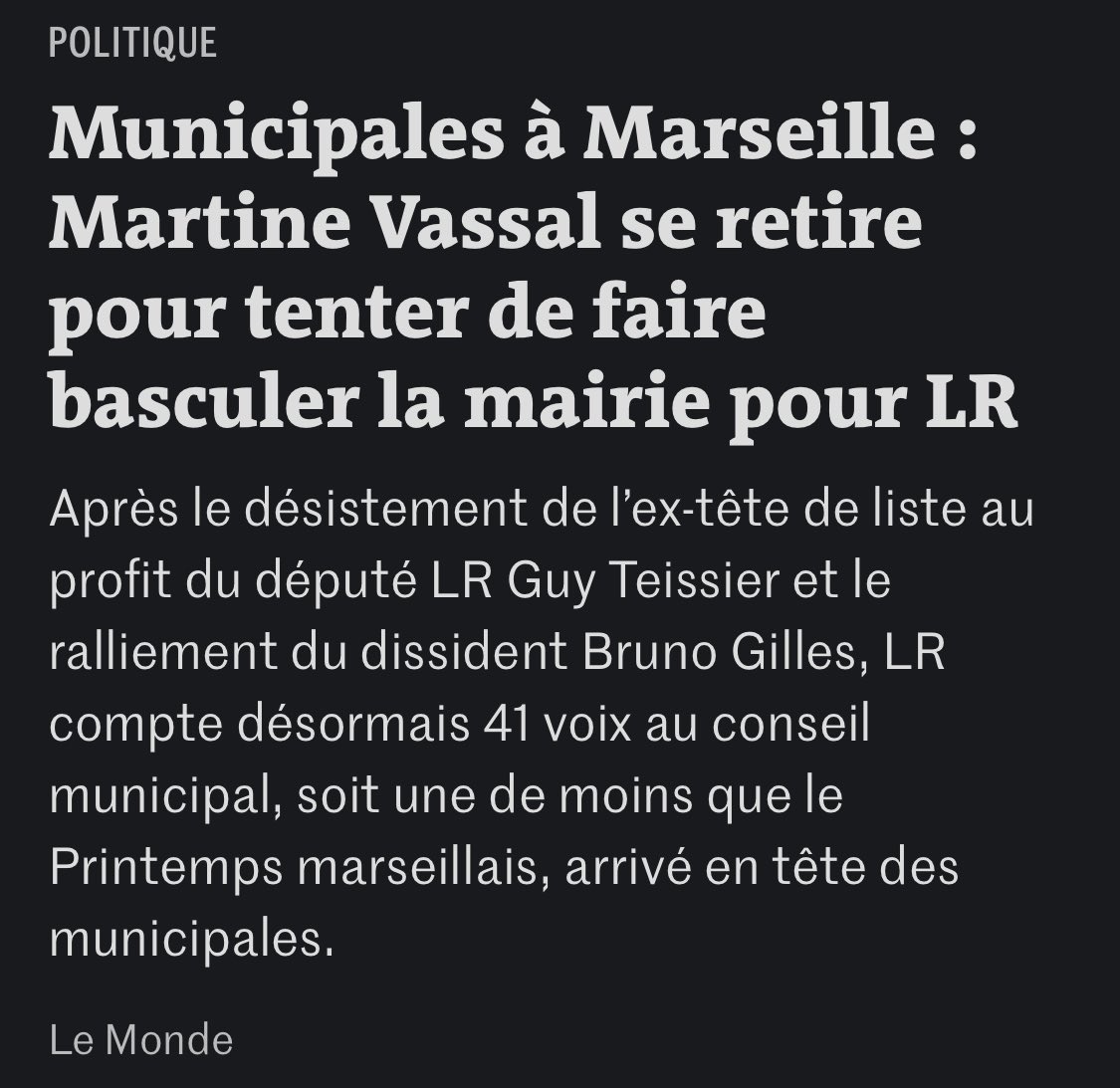 <a href="/MarinePustorino/">Marine Pustorino</a> Quand certains se retirent pour des raisons de santé, d’autres le font pour de basses raisons politiques. Je crois que vous n’avez aucune leçon à donner.