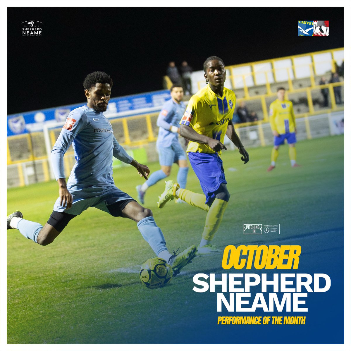 CIFC's tweet photo. Our performance over Essex rivals @BrentwoodTownFC has been awarded October’s Shepherd Neame Performance of the Month. ✊

📸 Nick Gunn https://t.co/Z9TVCNnrlj