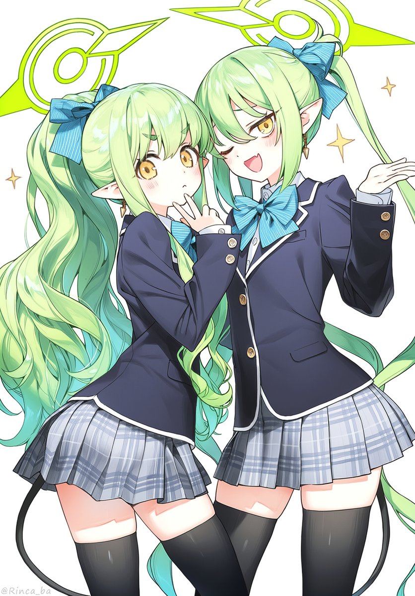 Rinca_ba's tweet image. 橘ヒカリ＆橘ノゾミ
#ブルアカ #BlueArchive